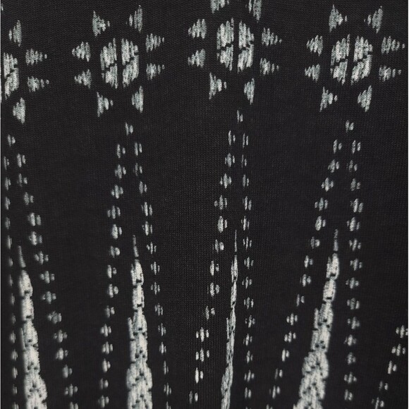 Tory Burch Bologna Knit Mini Dress Aztec 100% Pima Cotton Drawstring - Picture 7 of 11